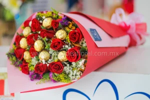 12 Rosas & Ferreros con Kraft Doble