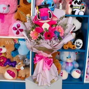 3 Gerberas Deluxe con Peluche (Graduación)