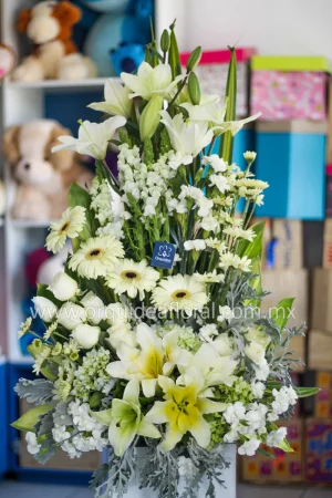 Floral Blanco Mediano