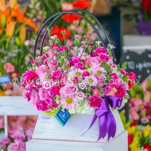Bolsa Rustica Lila Mix
